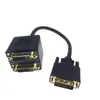 2024 1x2 DVI Splitter Adapter Cable 1-DVI Male To DVI24+1 Female 24K Gold Connector for HD1080P HDTV Projector PC Laptop for DVI Splitter