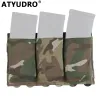 Emballage ATYUDRO TACTICAL 5.56 / 7,62 mm Lightweight Elastic Triple Mag Socch Hunting CS Wargame MOLLE SYSTÈME ACCESSOIRES SAG