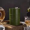 Hip Flasks Oil Drum Leak-proof Smooth Surface Camping Barrel Wine Jug Food Grade Stainless Steel Flagon Supplies