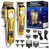 Clippers Original Kemei Full Metal Professional Combo Kit Coiffure Clipper Beard Hair Trimm for Men Electric Rechargeable Barber Haircut