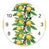 Wall Clocks Fruit Leaves Clock For Modern Home Decoration Teen Room Living Needle Hanging Watch Table