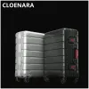 荷物コレナラ20 "24"インチ新しいスーツケース100％フルアルミニウムマグネシウム合金ビジネスポータブルトロリーケースメンローリング荷物