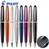 Pennor Japan Pilot Metal Ballpoint Pen Pearlescent Lacked Low Viskosity Medium Gel Pen Spin Out Core Söta skolkontor Tillbehör