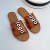 2024 new slippers women summer wear low heels flat casual beach sandals Denim slippers designer sandals pantoufleL240422 3