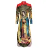 Basic Casual Dresses Our Lady of Guadalupe Chiffon Dress Sexy V Neck Mexican Virgin Mary Beach Dresses Female Street Wear Casual Dress Birthday Gift 240419