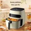 FRIVERSE 8.5L AIR AIR FRYERS HASSHITH HASSHIL Multifunzionale friggitrice Electric Smart Household Houch Fumo Fumo Fumo Fumo Forno