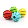 Hundekugeln interaktiver Gummi für Futterspielzeug Welpe Katze Kaut Spielzeug kleine große Haustierzahnreinigung unzerstörbar