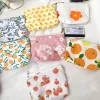 Bags 1PCS Travel Mini Sanitary Napkin Storage Bag Coin Money Card Lipstick Storage Bag Wallet Bag Flower Women's Small Cosmetic Bag