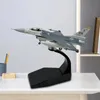 1100 F16C Fighter Kids Toys High Detaild Diecast Model Aircraft Airclane for Home Bedroom Shelf salon décoration de bureau 240417