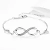 Fashion Infinite "8" Bracciale Ladies Love Bracciale Simple Diamond Bracciale Regalo per le vacanze