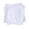 Cotton handkerchiefs White handkerchief with serrated edges European and American white burp cloth can DIY handmade graffiti embroidered LT936
