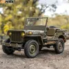 CAR FMS Modelo 1:12 Willys RemoteControlled Offroad Electric RC Climbing Car Simulação Modelo Ornament Children's Toy Gift