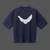 Diseñador Classic Wests T Shirt Three Party Peace Peace Dove Impreso Mangas de agua corta High Street Mens and Womens Tees