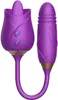 Toy sexuel rose pour les femmes - Rythme avec vibratrice de léchage de la langue pour femmes G Spot Stimulation du mamelon, vibratrice vibrante rechargeable vibrateur clitoridal