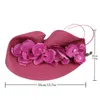 Deluxe Feather Flower Wedding Hat High Quality Straw Hats Premium Bride Fascinators for Women Ladies 240401