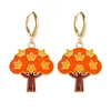 Boucles d'oreilles en peluche