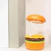 Bordslampor Hamburgerlampa med blyertsparkare Kreativ form Flexibel slangdesign 2-i-1 sängplats