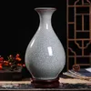 Vaser kinesisk antik sprucken porslin modern is spricka keramik vas hem skrivbord dekoration