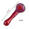 ミニグラスパイプ喫煙手作業の美しく手作りの喫煙パイプカラフルなパイプハーブ風車ロリポップカラースプーンパイプ