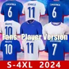 Fransız kulübü tam setler fransız forma futbol formaları 23 24 Giroud mbappe griezmann saliba pavard kante maillot de ayak dengesi maillots çocuklar kiti kadın erkekler futbol gömlek