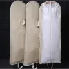 Covers Breathable Wedding Dress Hang Pouch Thick Long Dress Dustproof Cover Durable Storage Bag For Bridal Gown Extra Large Dress Cover