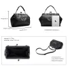 Bags Annmouler Handbags for Women 2022 Designer Luxury Skull Tote Bag Quality PU Leather Crossbody Bag Rivet Boston Shoulder Bag
