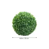 Dekorativa blommor Heminredning Simulerade topiary bollar Plasten PLASTEN KONTROCIAL GRass Green Leaf