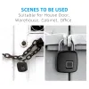 Bolsas Anti -roubo Padlockless sem chave Padlock Identificação biométrica à prova d'água USB recarregável para mochila do gabinete