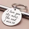 Keychains Stainless Steel Military Dog Tags For Romantic Lovers Key Chain Gift