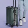 Bagaż hurtowa aluminiowa rama podróżna bagaż duża pojemność Retro 20 -calowe uniwersalne koła na pokład pakiet walizki