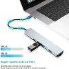 HUBS USB C HUB TYPEC 3.1 do 4K HDMIcompatible RJ45 USB SD/TF Reader PD Fast Charge 8in1 USB Dock dla MacBook Air PC Hub