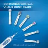 Huvuden oral B Sonic Electric Tooth Brush Rotary Precision Deep Clean Teeth White DB4010 Vuxen Tandborste + 4/8 Bytesbar borsthuvud