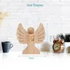 Garrafas Bristing Gift Wooden Angel com gravura para a Comunhão Guardião