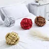 Kussenknoop ball s gouden kleur zacht bed gevulde home decor pluche kussens textiel decoratief