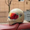 Capacetes de motocicleta ORZ-728 Capacete de cruzeiro leve retro ABS para homens e mulheres DOT