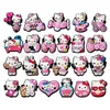 22Colors Girls Sweet Cats Anime Charms Wholesale Childhood Memories Game Rolig present Cartoon Charms Shoe Accessories PVC Decoration Buckle Soft Rubber Clog Charms