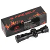 Scopes Fire Wolf 1.55x32 Scope Irg Crossbow Short Hunting Riflescope Red Dot Green Illuminated Optical Sight Range Finder Reticle