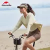 Racing Jackets Naturehike Cape Jacket Women Sun Protection Clothing Long-Sleeved Sweatshirt Long Sportswear Breathable Outdoor Cycling