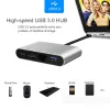 Hubs USB TypeC Thunderbolt 3 to HDMI 4K Ethernet Gigabit Adapter USBC USB 3.0 Hub Converter TypeC PD OTG Hub Adapter for Macbook