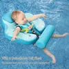 Mambobaby Float Drop Baby Baby Float Baby with Cautopy Swimming thory Floater with Tail Float Trainer 240416