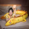 Dolls Simulation Dragon Long Pillow Hugs Cute Snake Plush Toy Soft Cartoon Five Colors Dinosaur Stuffed 220CM Sleeping Cushion Gift