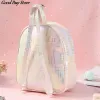 Bags Waterproof PVC Laser School Bag Children Kids Unicorn Jelly Backpack Cute Mochilas Lovely Animal Backpacks Mini Cartoon Purse