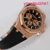 AP Female Wrist Watch Secrie Epic Royal Oak Series 26331 ou homens 18k Gold Rose Automático Swiss Selp Luxury com diâmetro 41mm