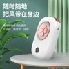 Portable Air Coolers New Hanging Neck Fan Lazy No Leaf Fan Hanging Waist USB High Wind Portable Digital Display Hanging Neck Small Fan Y240422