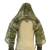 Lock Sniper Tog Ghillie Suit Fundação Hidratação Compatível Sniper Sniper Coats Viper Capuzes Exército Verde/Preto