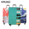 Accessoires HMUnii World Map Design Design Buggage Protective Cover Suitcase Cover Couverture Elastic Dust Cas pour 18 à 32 pouces Accessoires de voyage