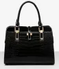 Bags The new female bag OL commuter fashion crocodile pattern patent leather stereotypes handbags