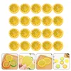 Party Decoration 20 PCS Imitation Slice Artificial Fruits Slices Simulation Ornament Plastic Fake Model