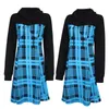 Casual Dresses Women Dress Christmas Long Sleeve Plaid Printed T-shirt Plus Size Women's Tops Autumn Winter Blouse Tee