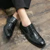 Casual Shoes Gentleman Lace Up Business Formal Leather Mens Fashion Dress Classic Italian Oxford For Men Derby